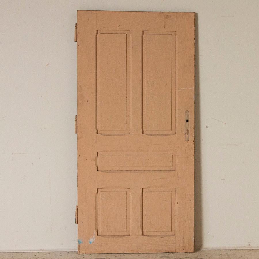 Antique Brown Painted Vintage Door, Great to Use as Sliding Interior