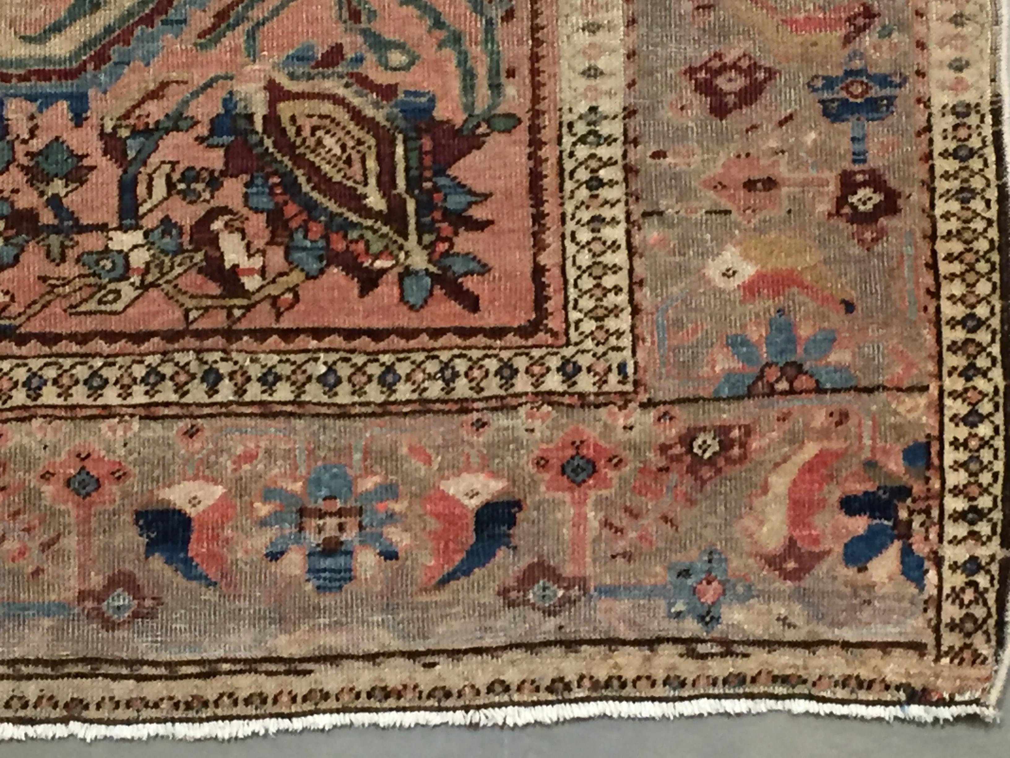 4'6 x 6'5. Malayer Teppiche kommen aus West-Persien in der Nähe von Hamadan gewebt in einer Reihe von Medaillon und all-over Designs haben sie einen wunderbaren Stil, der sie ausgezeichnete dekorative Stücke so geeignet für die heutigen Designs und