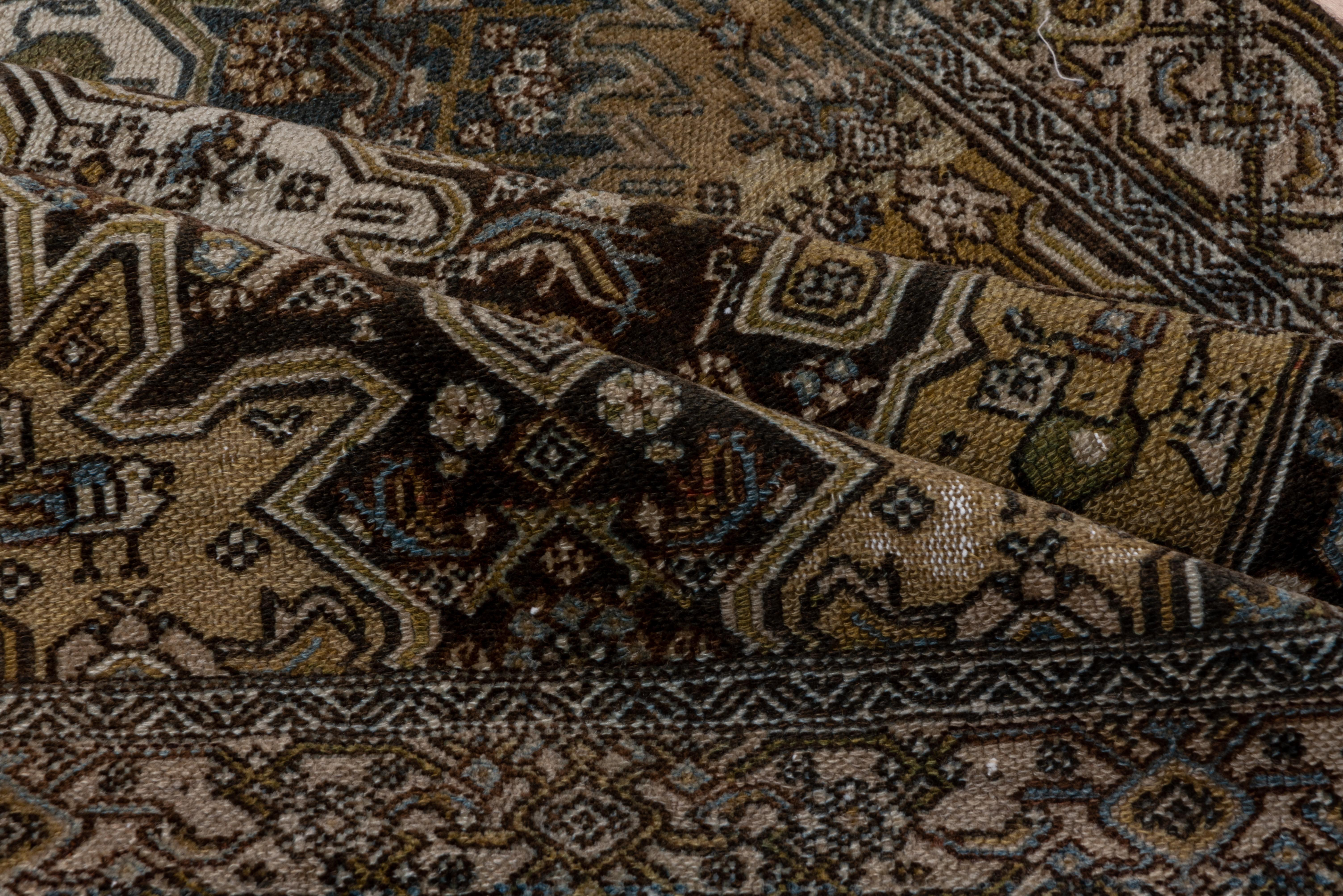 Antique Brown Persian Malayer Rug In Good Condition For Sale In New York, NY