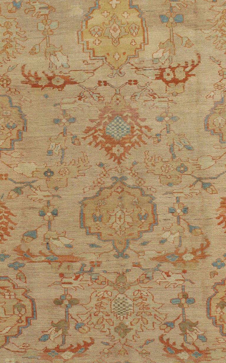 Antiker brauner persischer Ziegler Teppich 8'x11'8 (Sultanabad) im Angebot