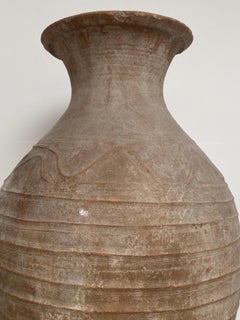 Antique Brown Tinted Terracotta Vase, Iran
