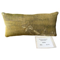 Antique Brussels Tapestry Pillow, 17th Century Baroque