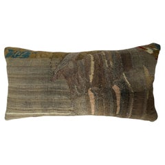Antique Brussels Tapestry Pillow, 17th Century Baroque