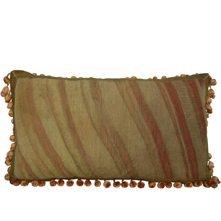 Antique Brussels Tapestry Pillow, circa 17th Century 1411p For Sale at