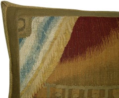 Antique Brussels Tapestry Pillow, circa 17th Century 1722p