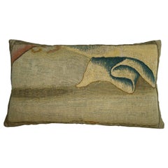 Antique Brussels Tapestry Pillow, circa 17th Century 1724p