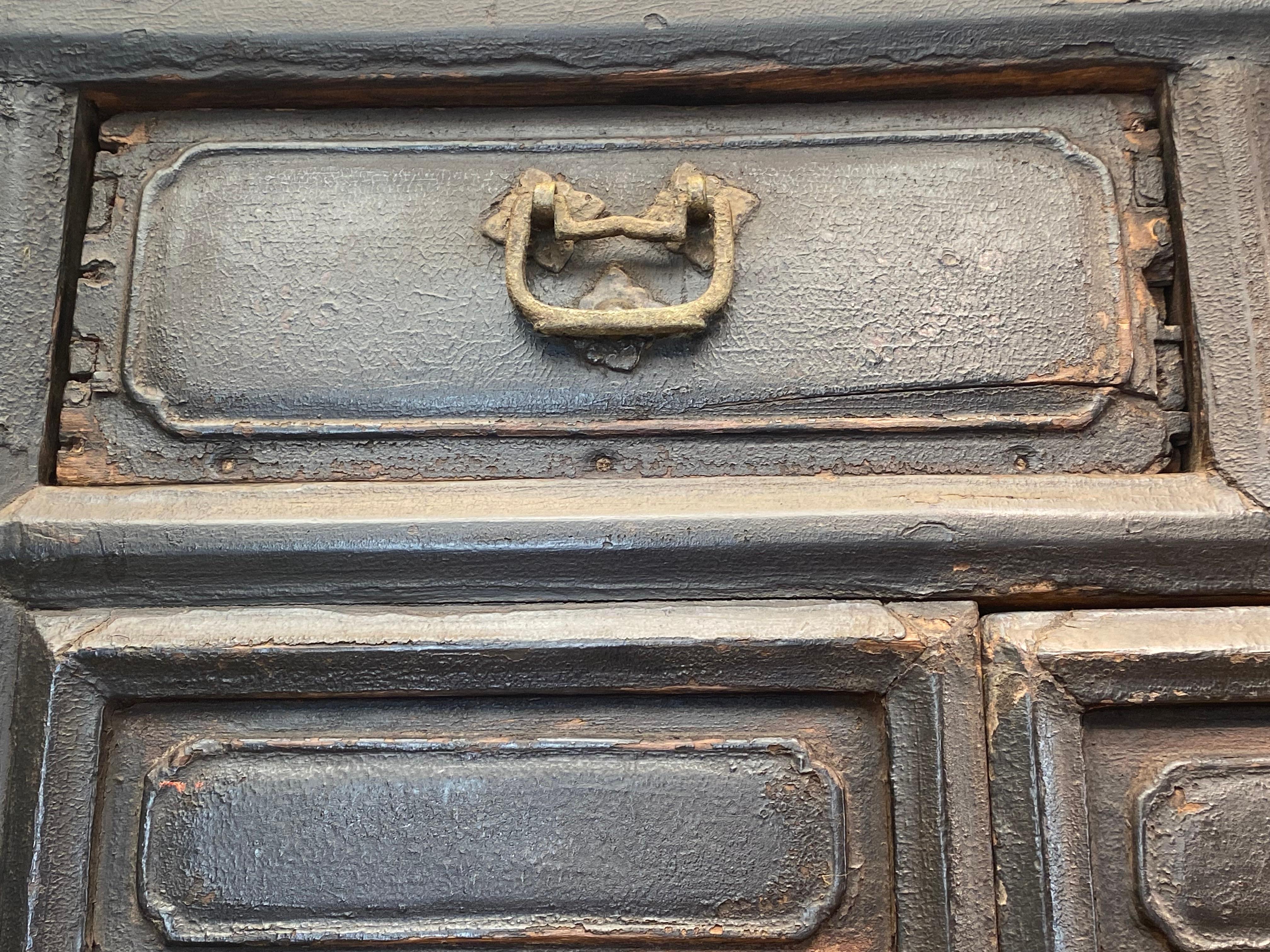 Antique Brutalist Chinese Cabinet For Sale 5