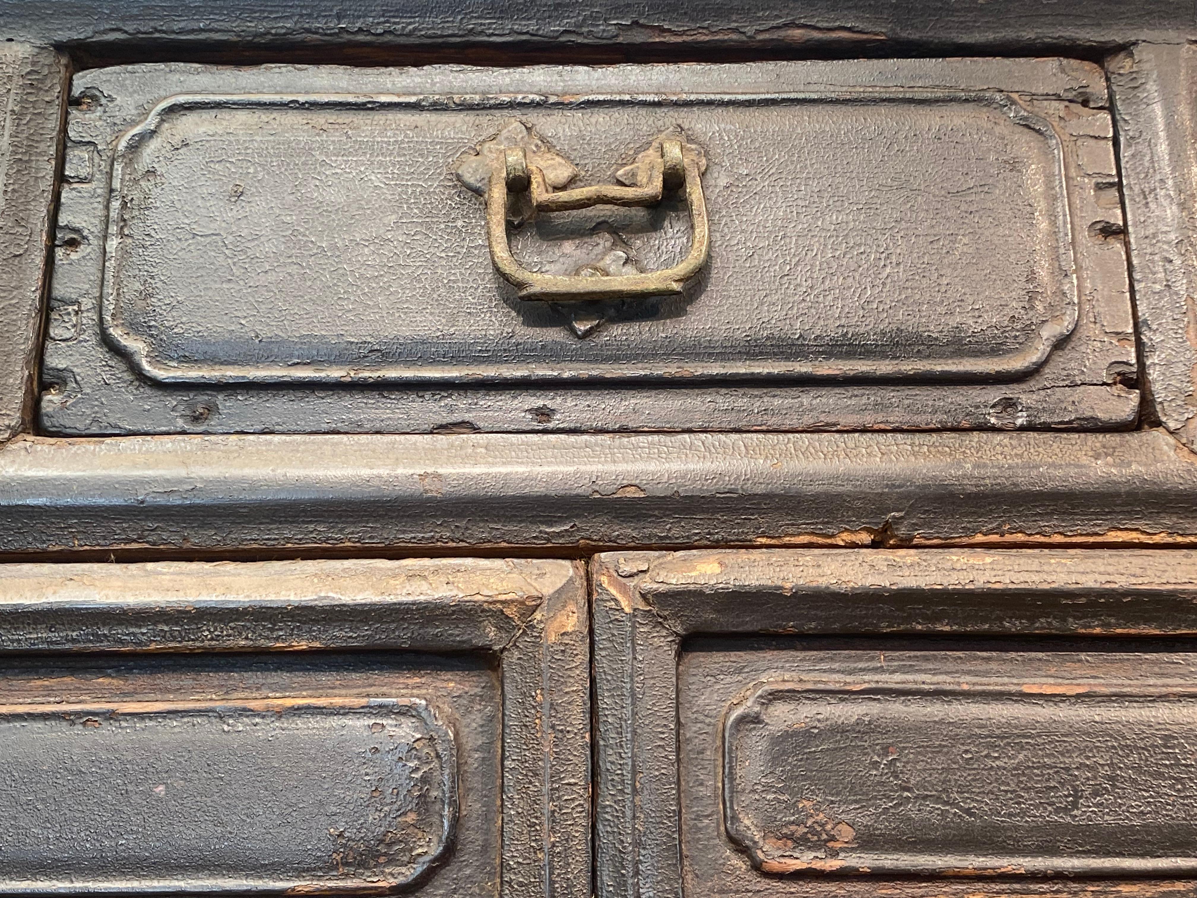 Antique Brutalist Chinese Cabinet For Sale 6