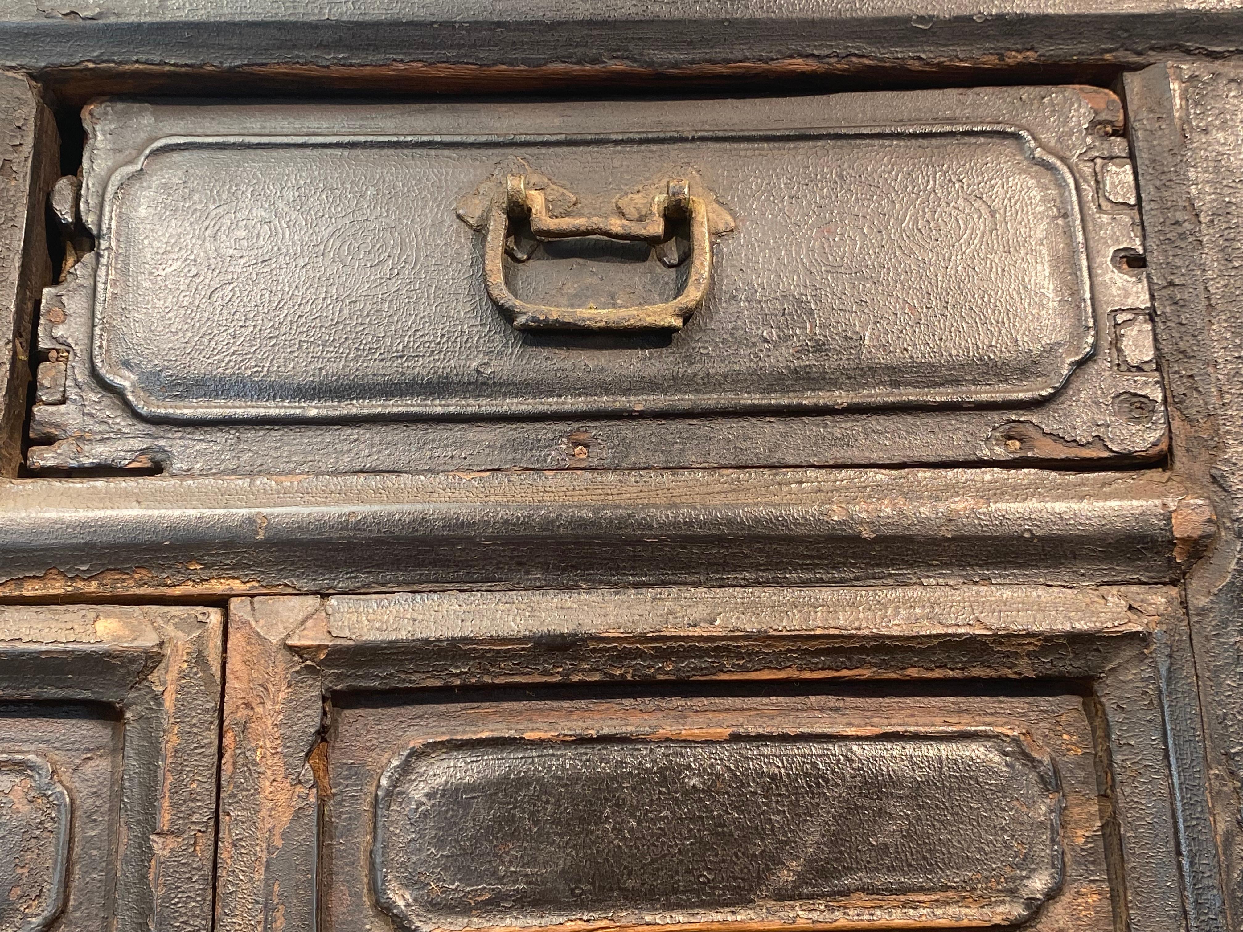 Antique Brutalist Chinese Cabinet For Sale 7