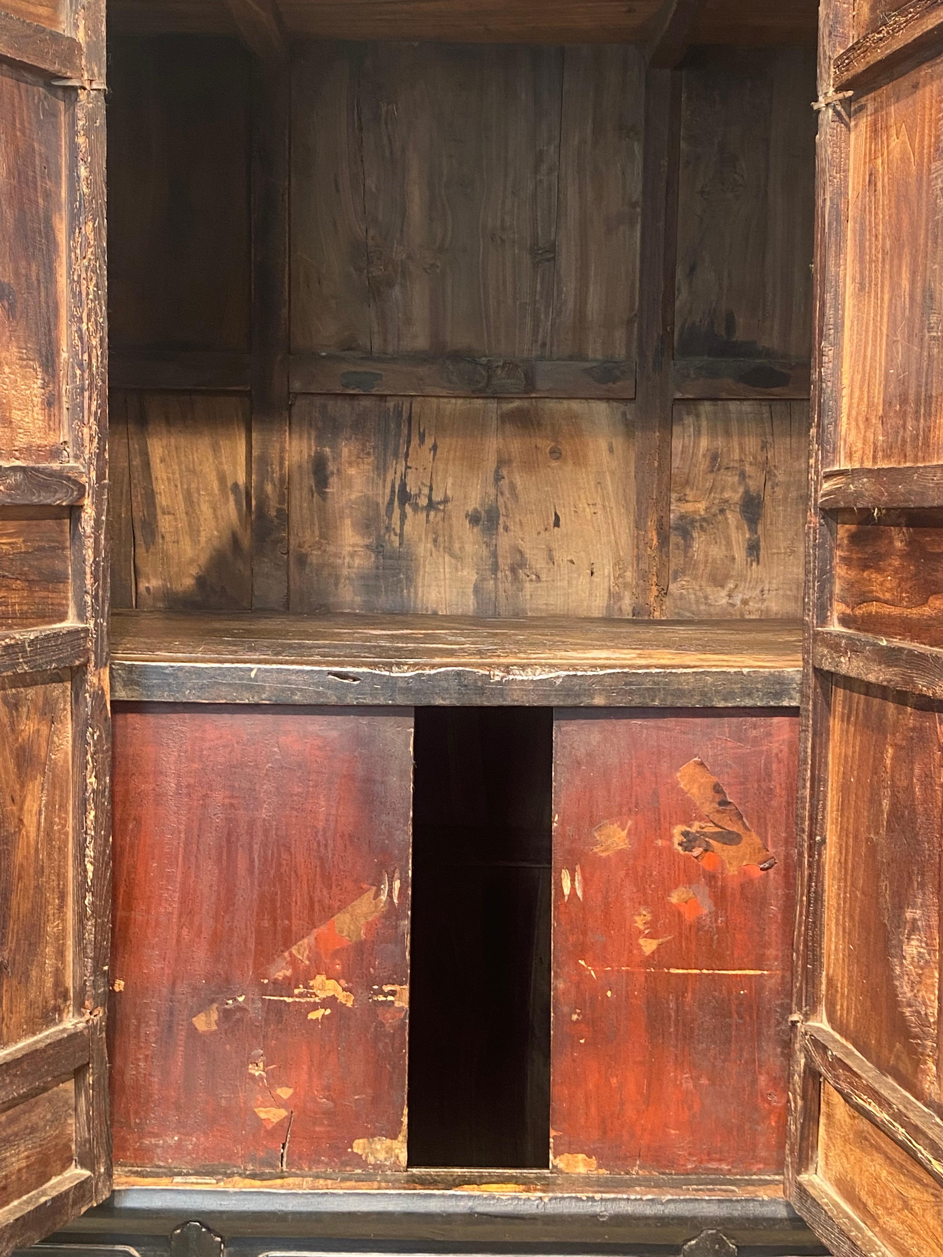 Antique Brutalist Chinese Cabinet For Sale 3