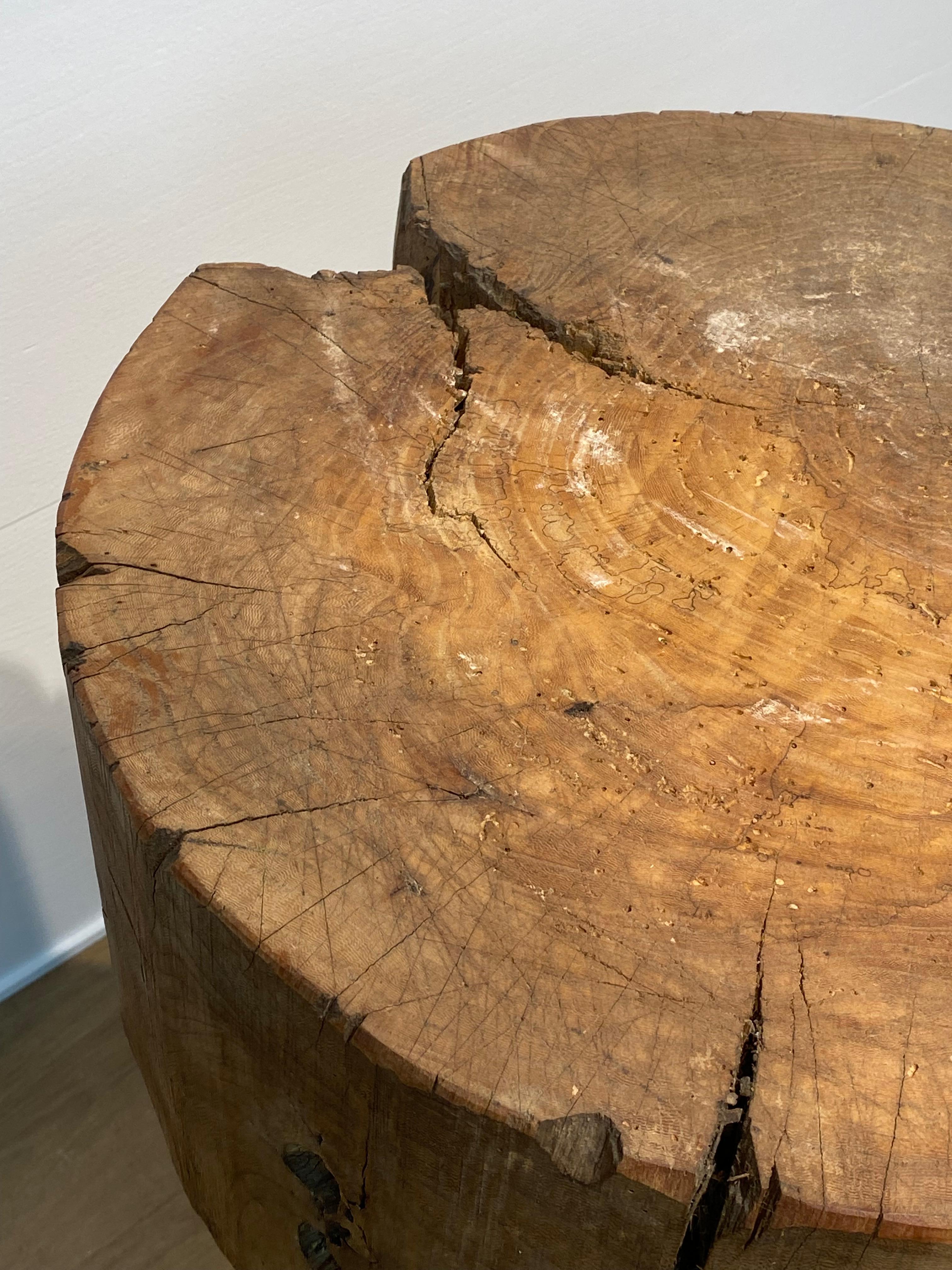 Antique, Brutalist Chopping Block For Sale 3