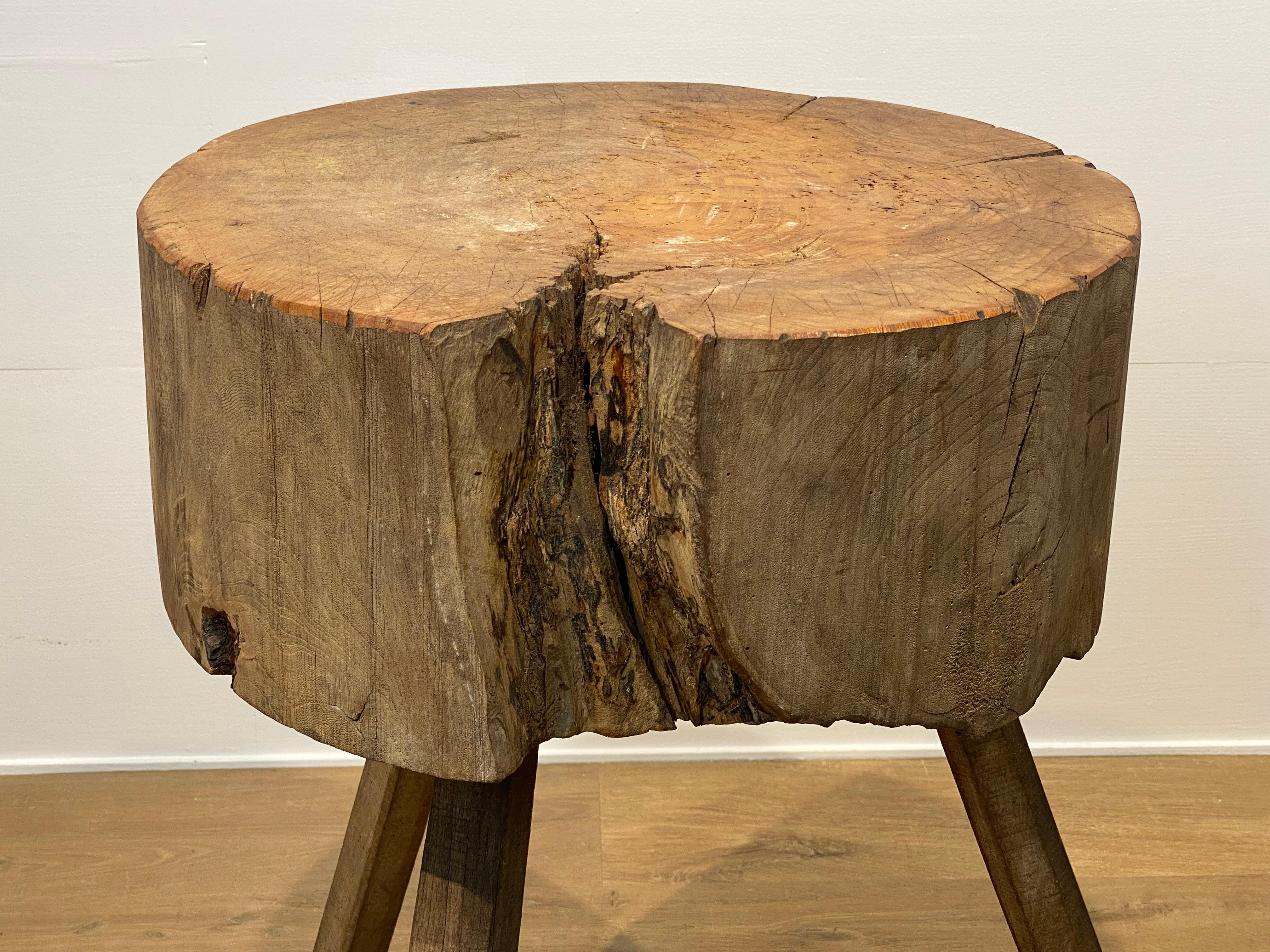 Mid-20th Century Antique, Brutalist Chopping Block For Sale