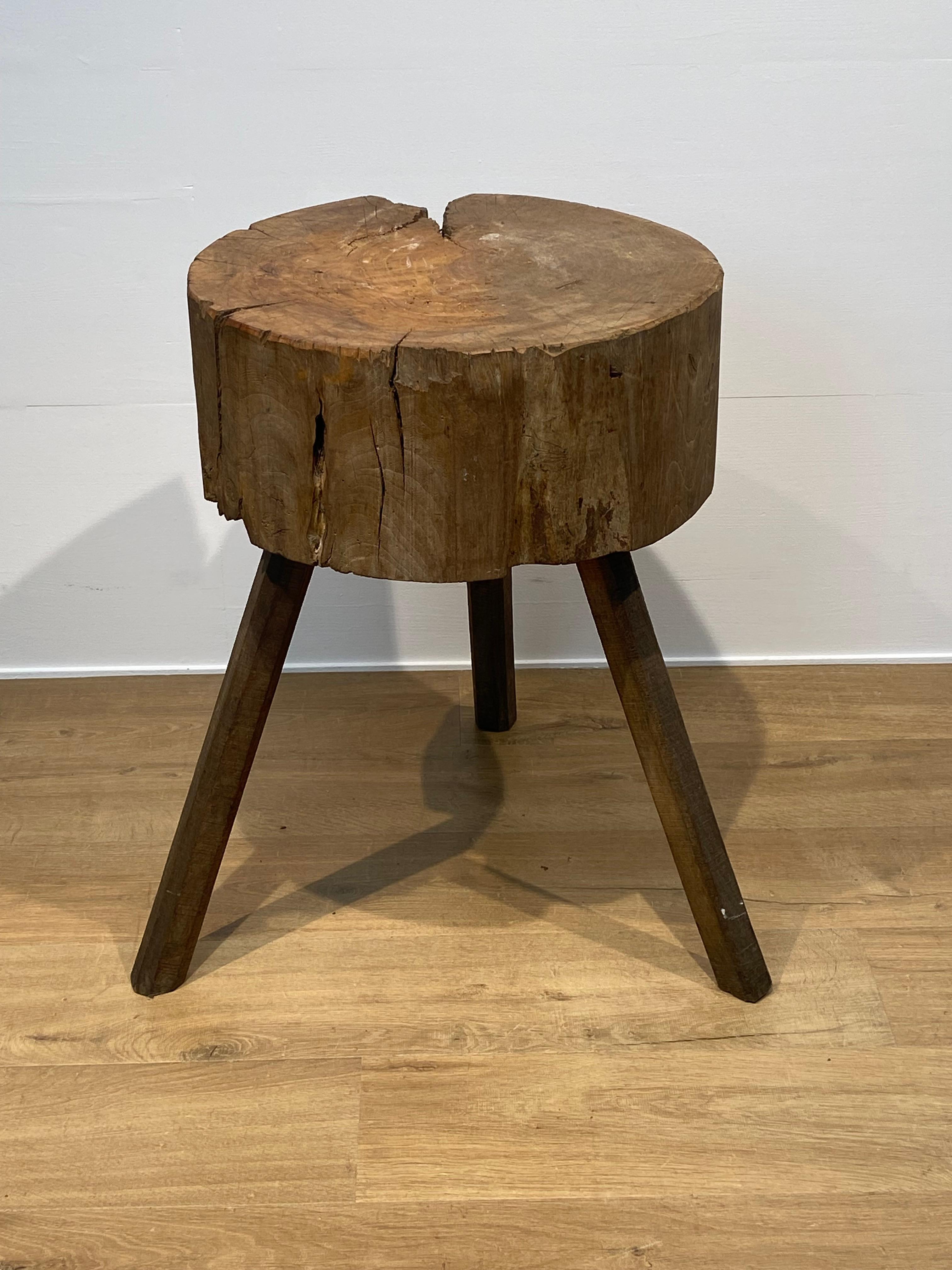 Antique, Brutalist Chopping Block For Sale 2