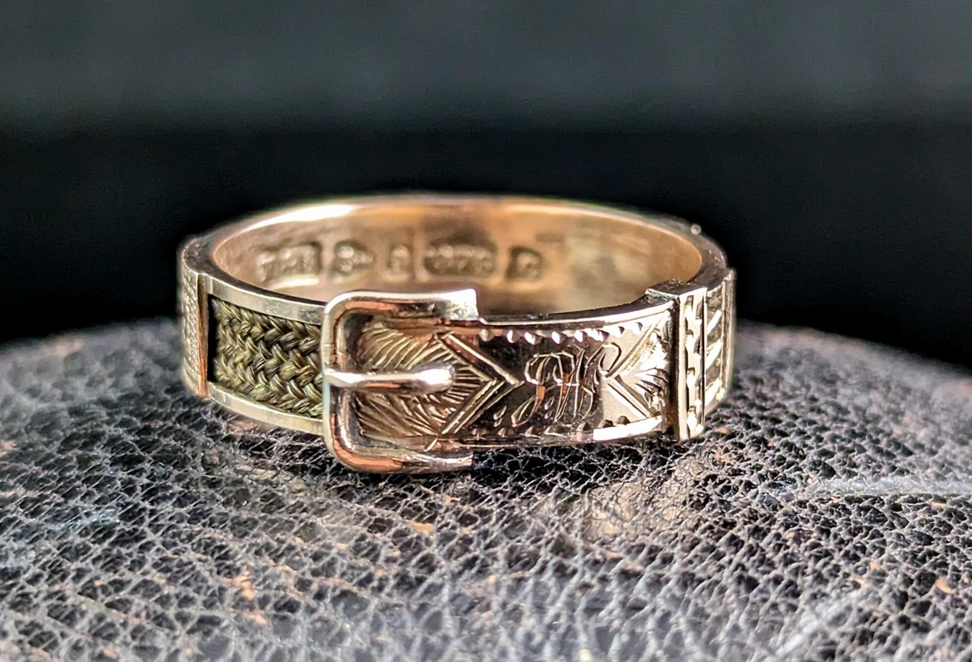 A stunning antique, Victorian era mourning ring.

So full of sentiment, these Mourning rings have tonnes of symbolism, the buckle traditionally signifying holding someone close so a great fit for a Mourning piece.

Rich 9kt yellow gold, it is