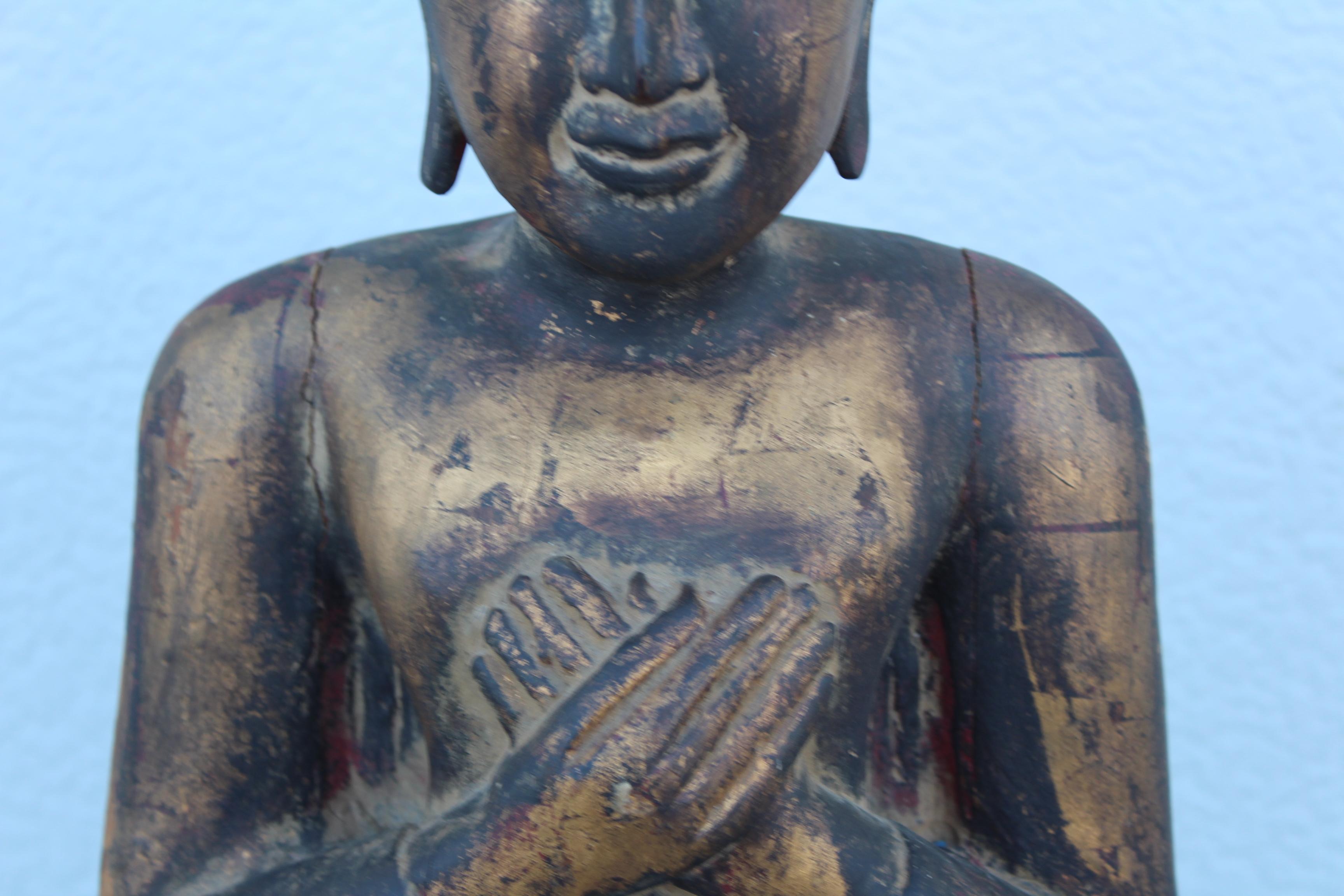 Escultura antigua de Buda de pie en venta 11