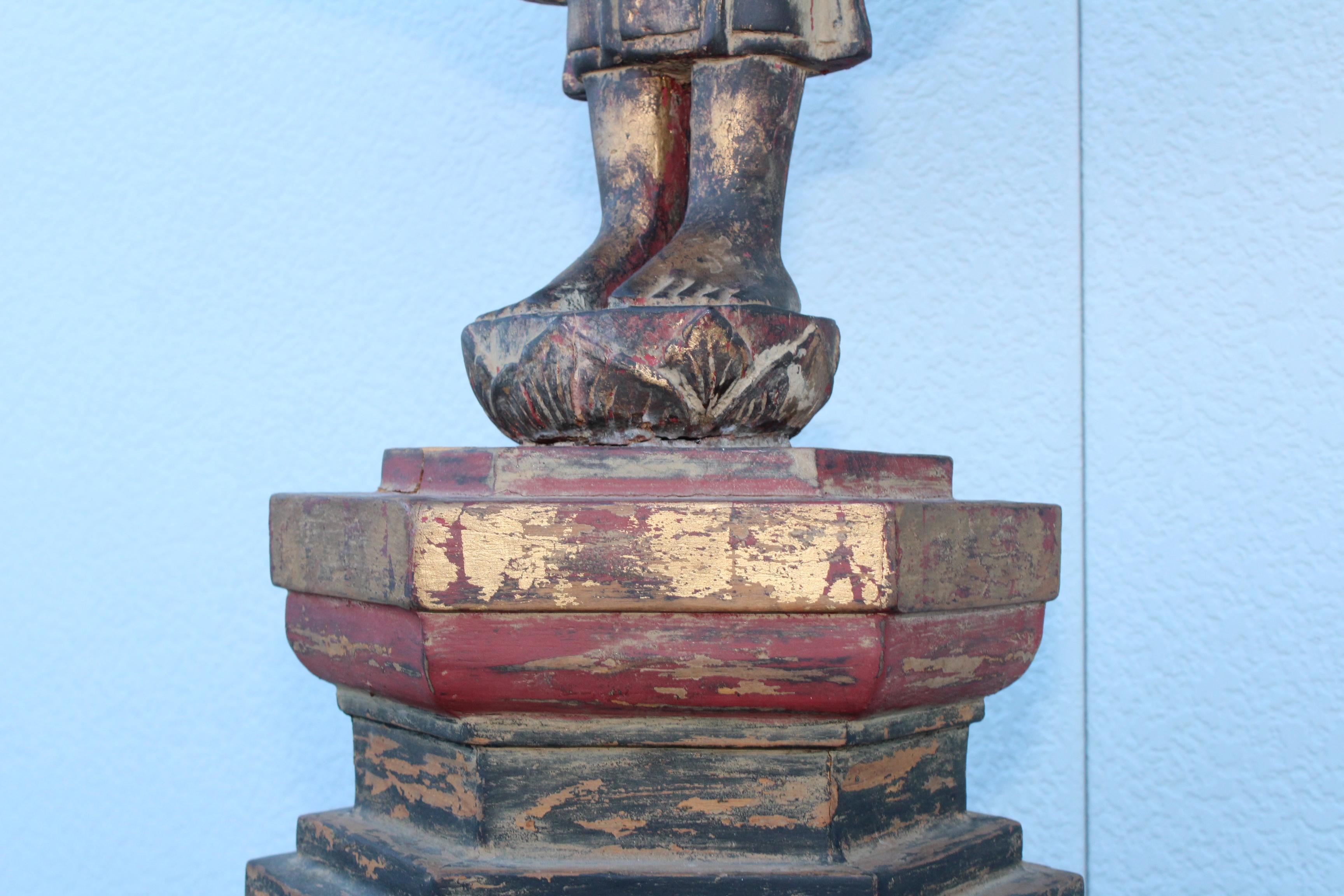 Antique Buddha Standing Sculpture For Sale 1