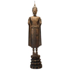 Antique Buddha Statue Laos Southeast Asia
