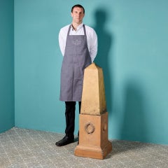 Antique Buff Terracotta Garden Obelisk