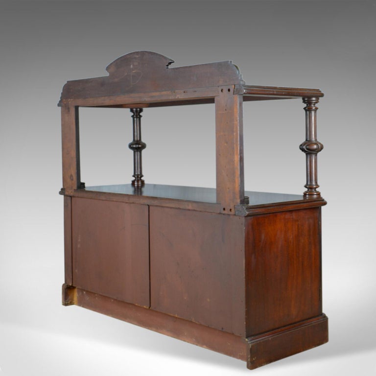 19th Century Antique Buffet Sideboard, English, Victorian, Mahogany, Server, circa 1880 For Sale