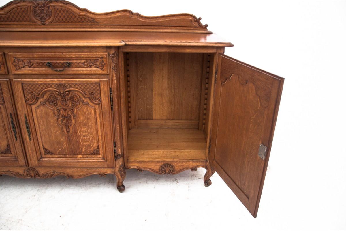 Oak Antique Buffet Sideboard, Western Europe, Around 1930