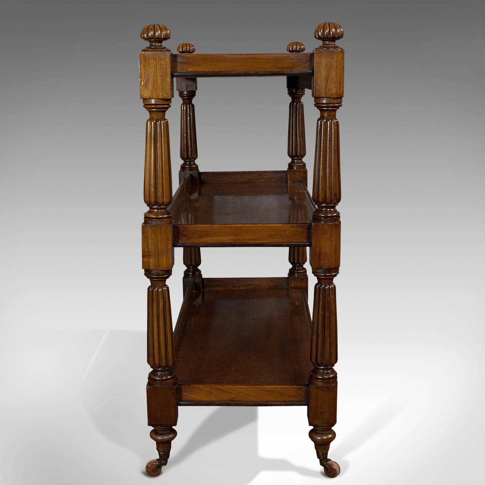 Antique Buffet Trolley, English, Mahogany, Side Table, Server, William IV, 1830 In Good Condition In Hele, Devon, GB