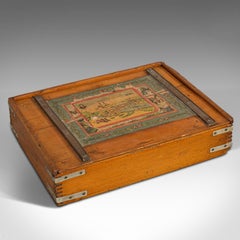 Antique Building Block Set, German, Pine, Froebel, Toy Box, Edwardian circa 1910