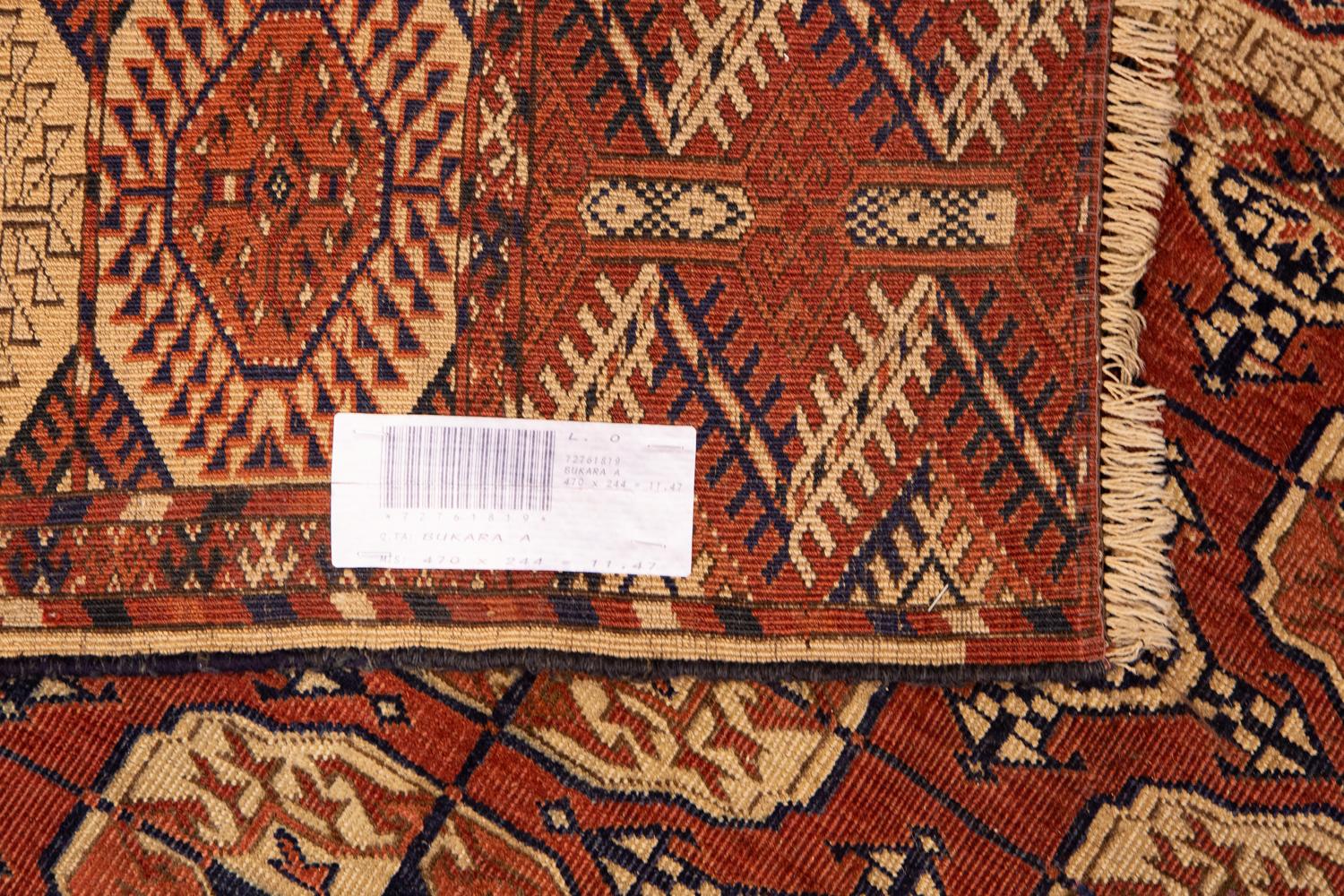Antiker Bukhara-Teppich mit Elefantenfuß-Design im Angebot 2