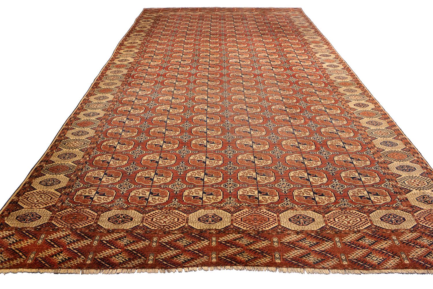 Antiker Bukhara-Teppich mit Elefantenfuß-Design (Sonstiges) im Angebot