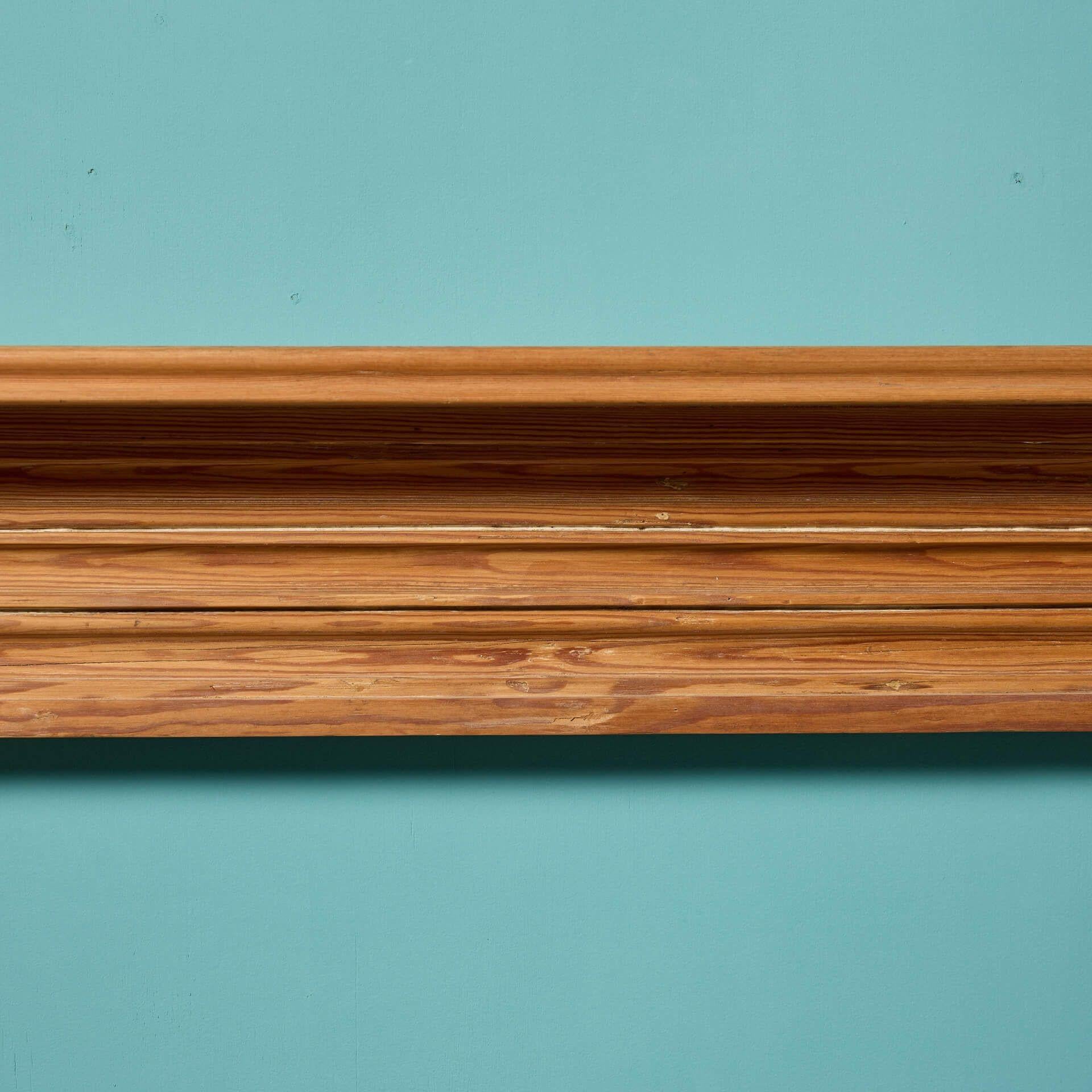 Hand-Crafted Antique Bullseye Pine & Composition Fire Surround For Sale