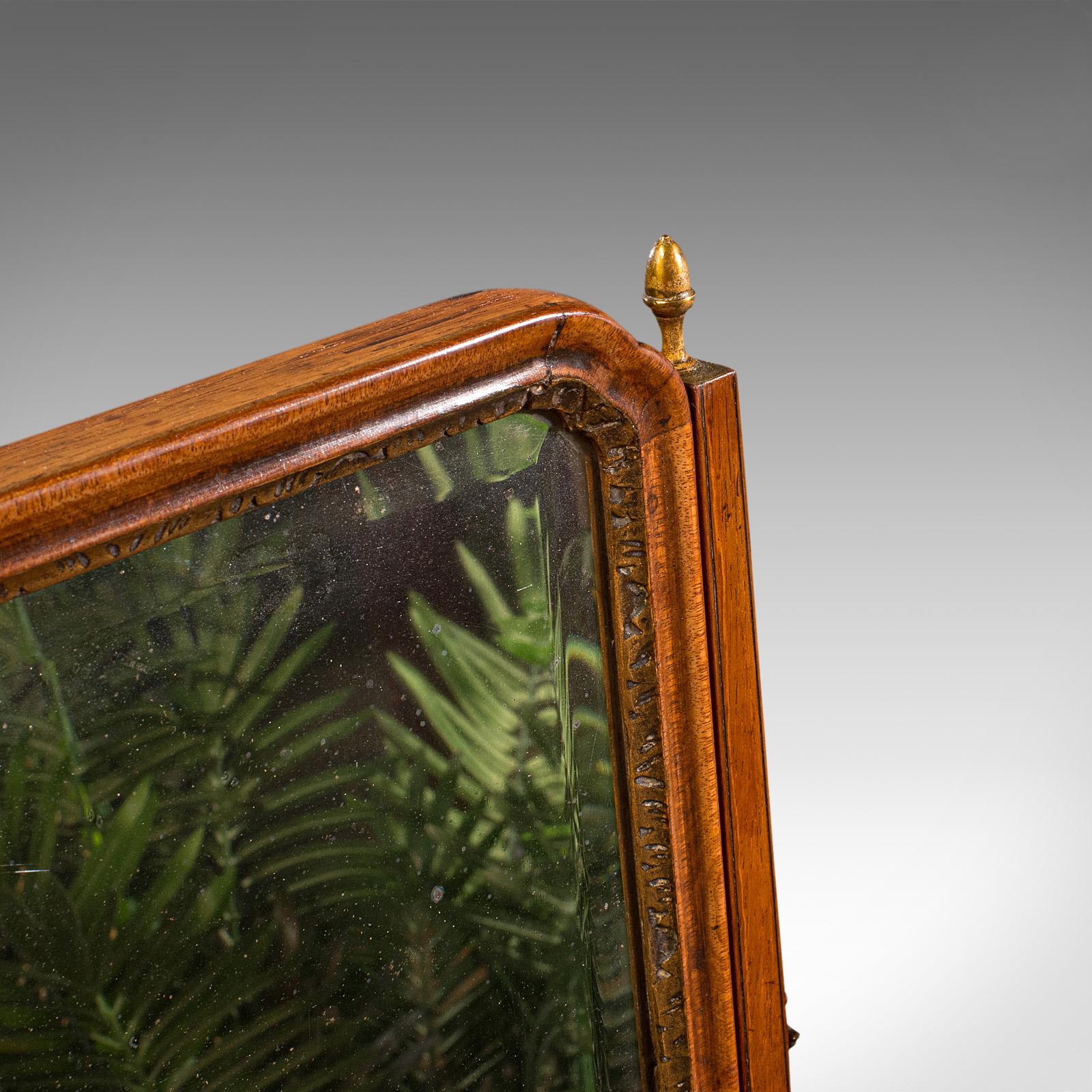 Antique Bureau Mirror, English, Walnut, Dressing Table, Swing, Georgian, C.1800 In Good Condition In Hele, Devon, GB