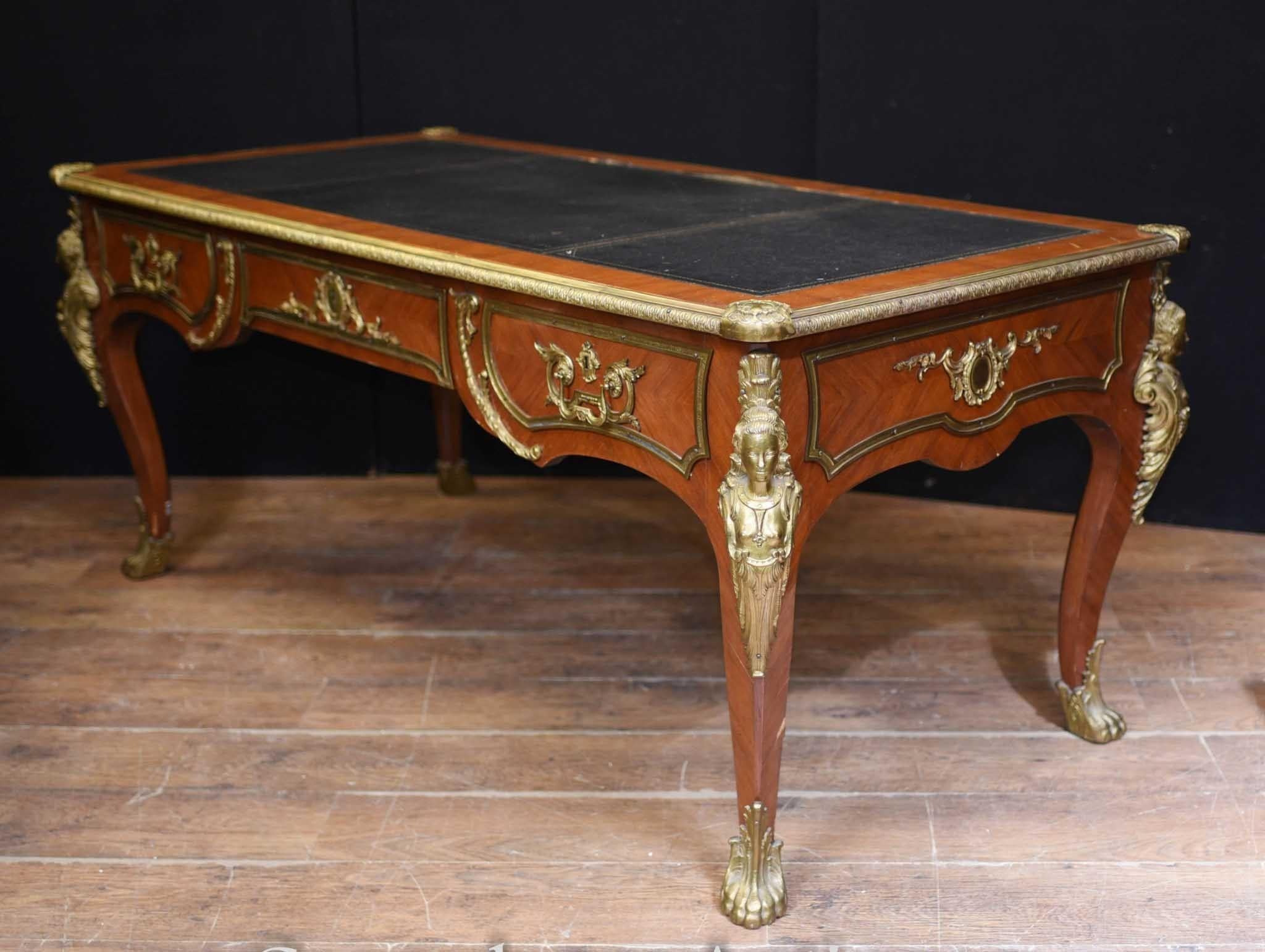 Other Antique Bureau Plat Desk, French Empire, 1930