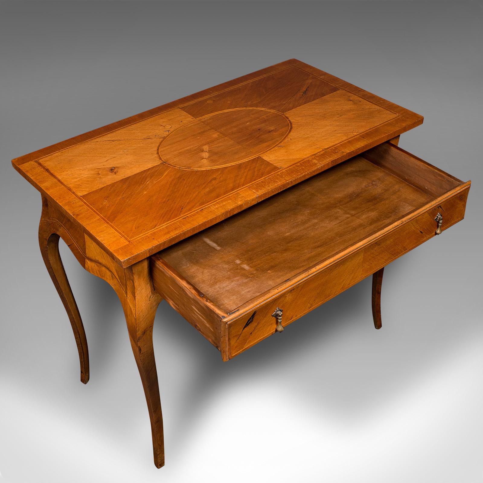Antique Bureau Plat, French, Walnut, Writing Desk, Louis XV Revival, Victorian For Sale 2