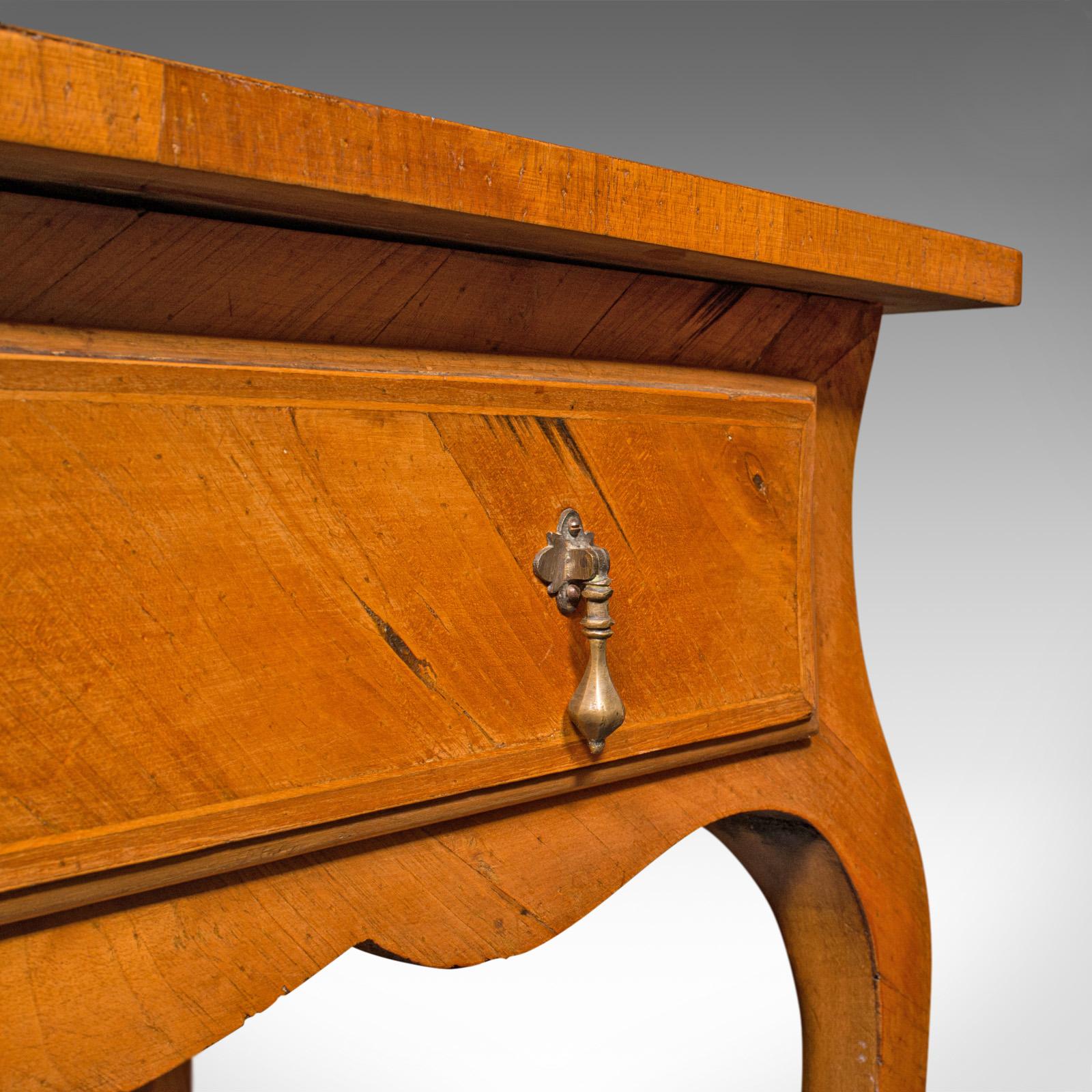 Antique Bureau Plat, French, Walnut, Writing Desk, Louis XV Revival, Victorian For Sale 4