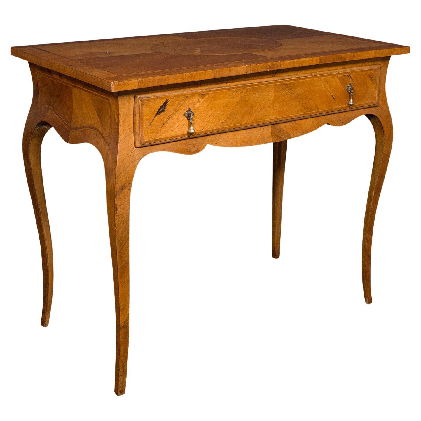 Antique Bureau Plat, French, Walnut, Writing Desk, Louis XV Revival, Victorian For Sale
