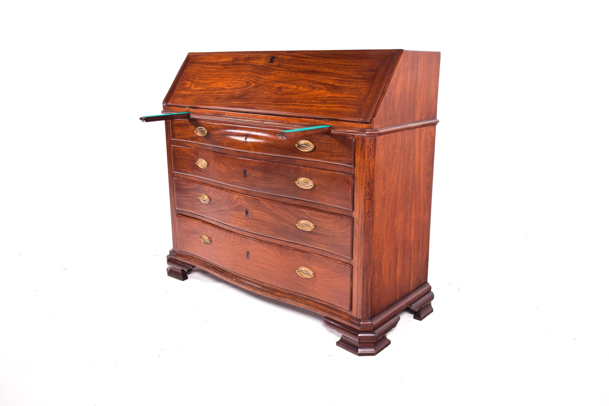 Antique Bureau Writing Desk, D. Maria Style, Vinhático Wood In Good Condition In Lisboa, Lisboa