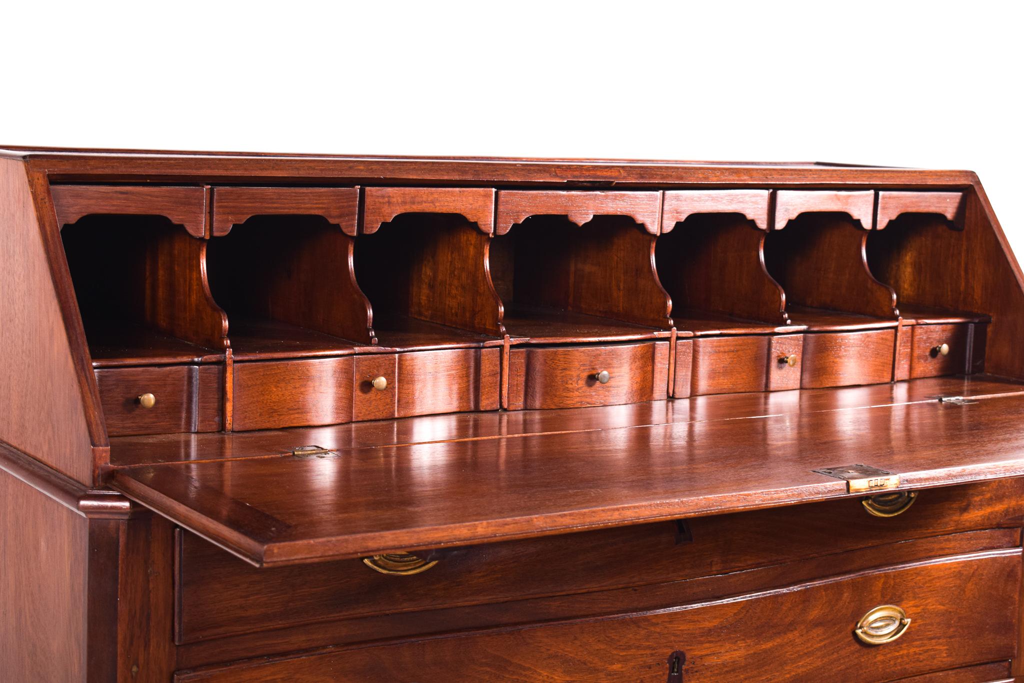 Antique Bureau Writing Desk, D. Maria Style, Vinhático Wood 1