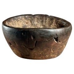 Primitive Antique Burl Wood Bowl, c. 19th Century