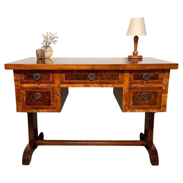 Vintage Traditional Style Writing Desk at 1stDibs  vintage dark wood desk,  vintage wooden writing desk, dark wood vintage desk