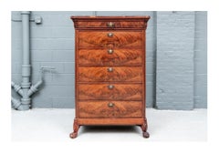 Antique Burled Secretaire a Abattant