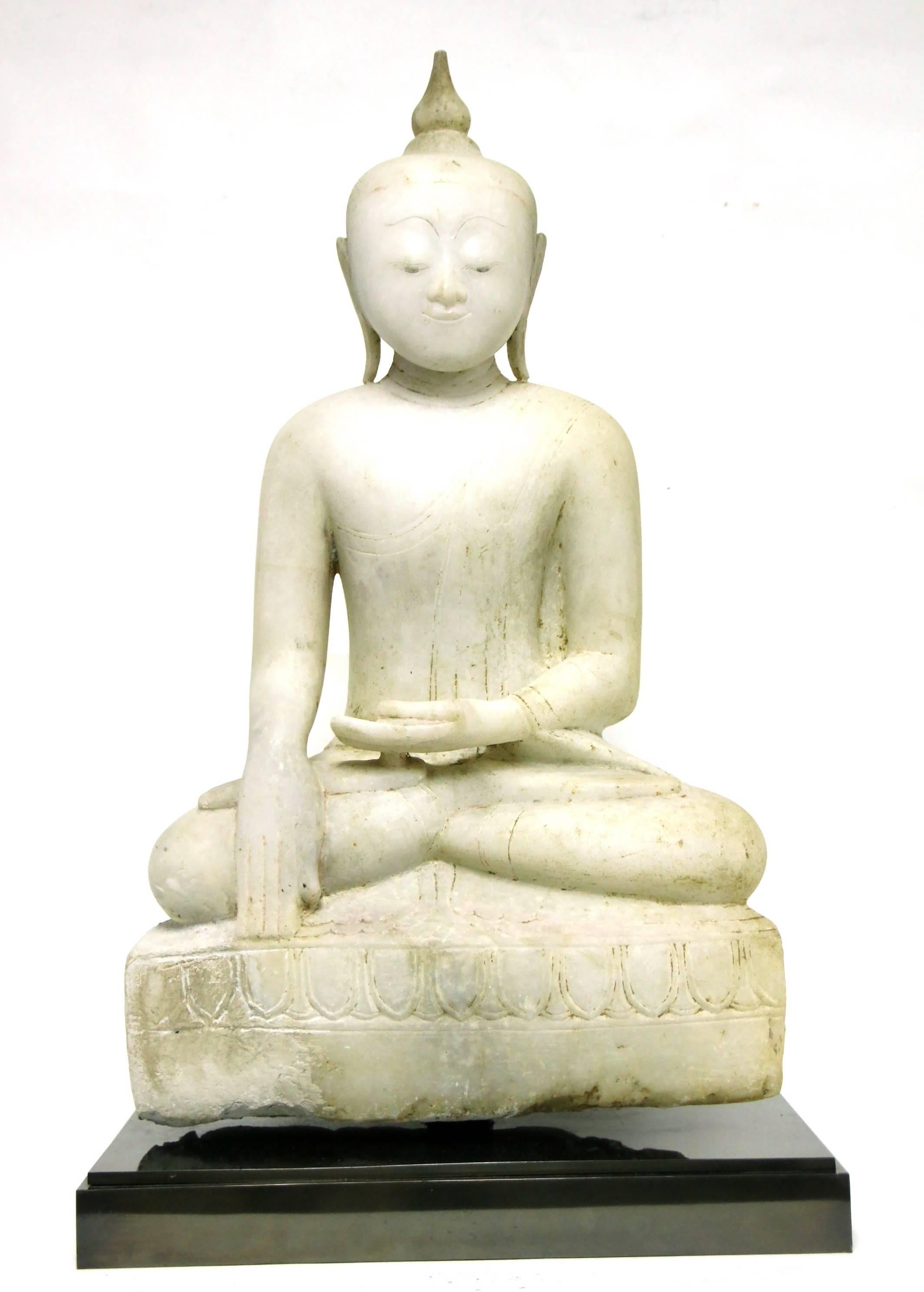alabaster buddha
