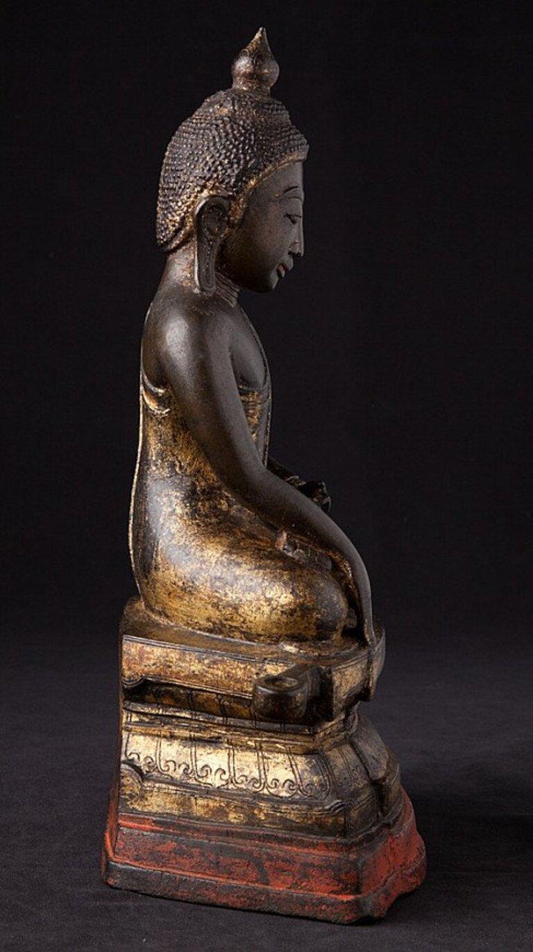 Bronze Antique Burmese Ava Buddha statue from Burma  Original Buddhas