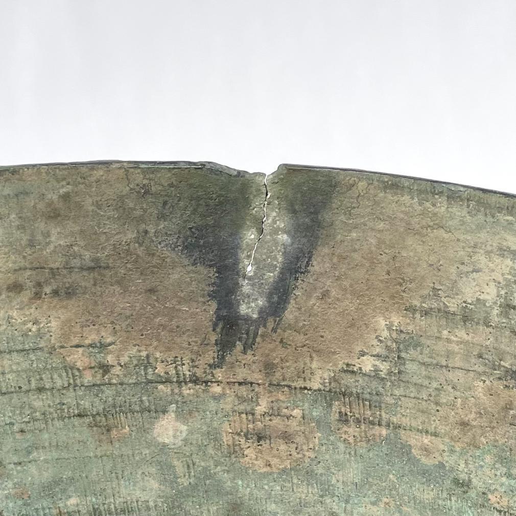 Antique Burmese Bronze 2-Frog Rain Drum For Sale 4