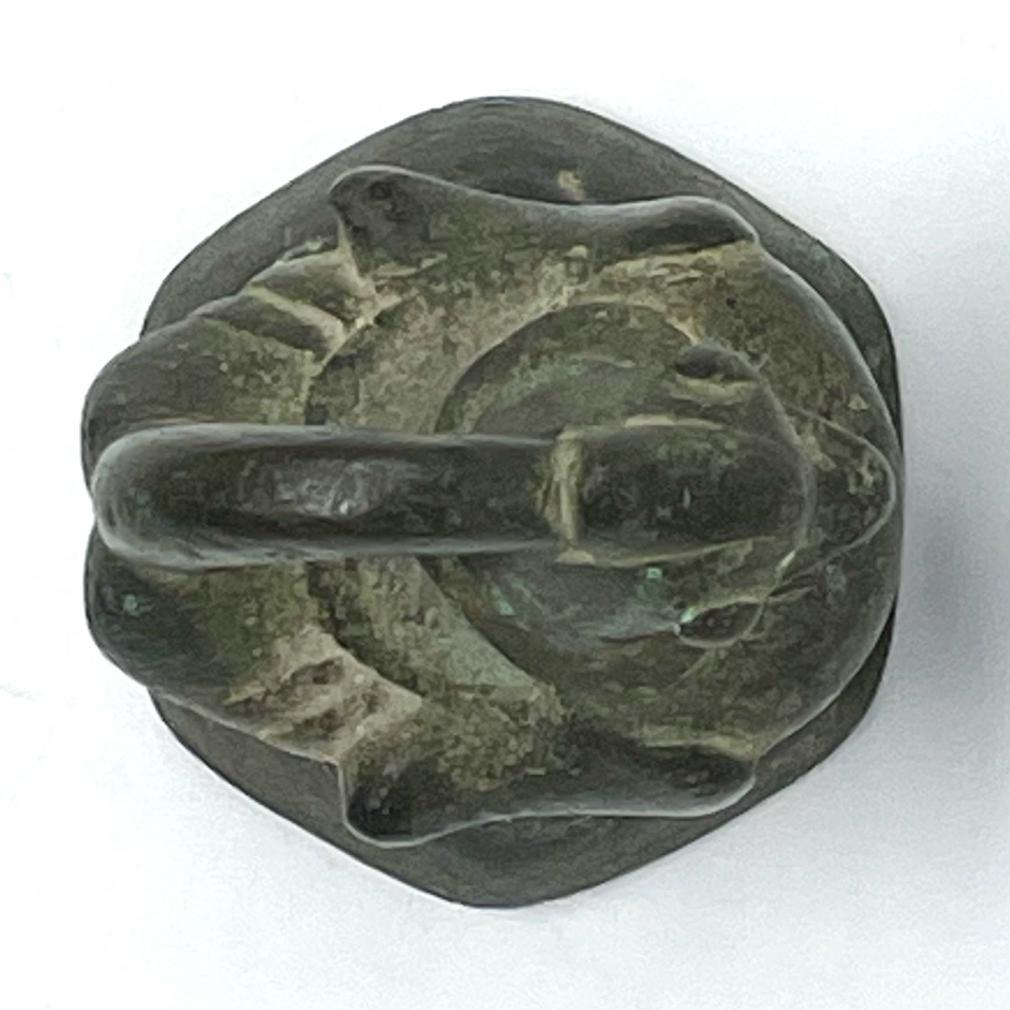 Antique Burmese Bronze Market Weight, Hintha, 1 Viss For Sale 2