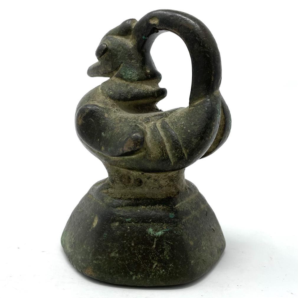 19th Century Antique Burmese Bronze Market Weight, Hintha, 1 Viss For Sale