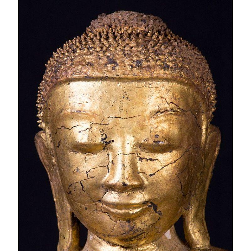 Antique Burmese Buddha Statue from Burma For Sale 5