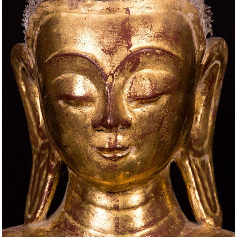 Antique Burmese Buddha Statue from Burma For Sale 5