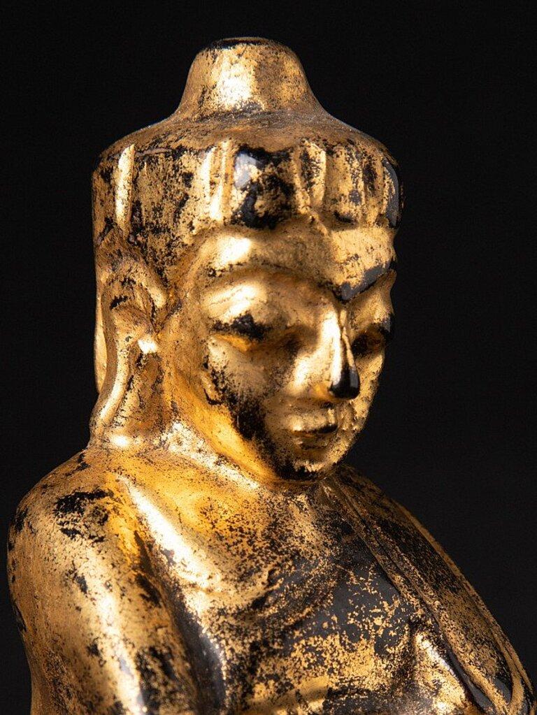 Antike burmesische Buddha-Statue aus Burma im Angebot 4