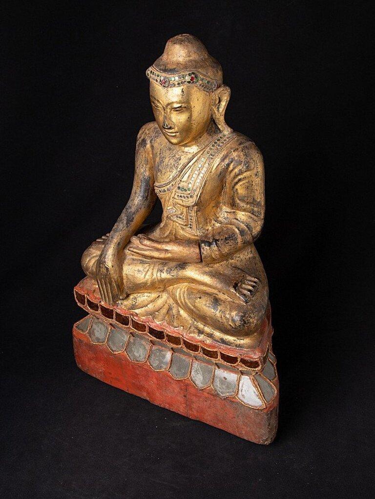Antique Burmese Buddha Statue from Burma For Sale 8