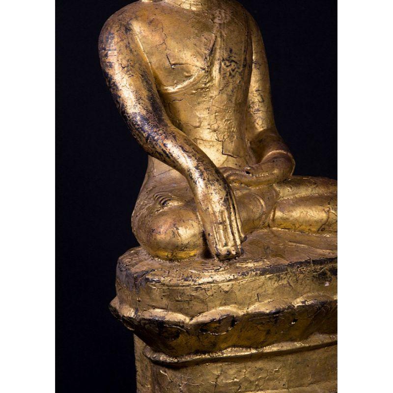 Antique Burmese Buddha Statue from Burma For Sale 9