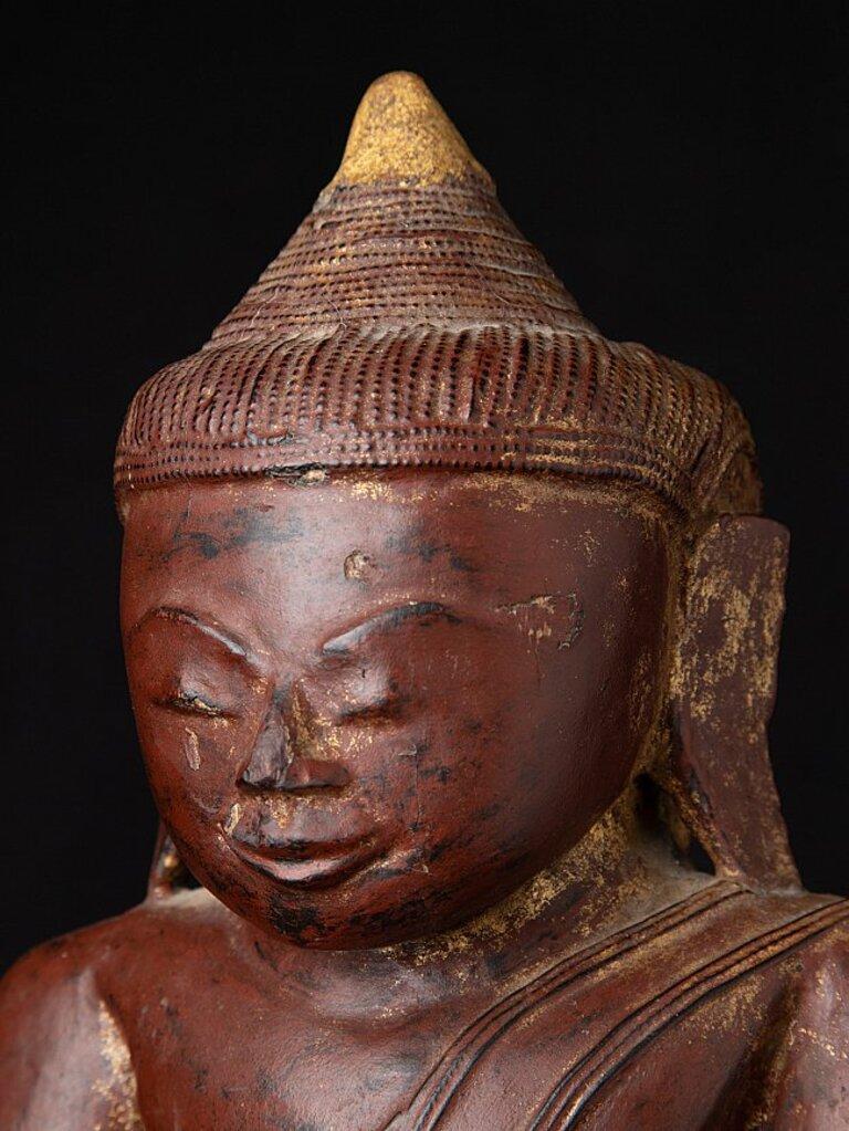 Antique Burmese Buddha statue from Burma For Sale 10